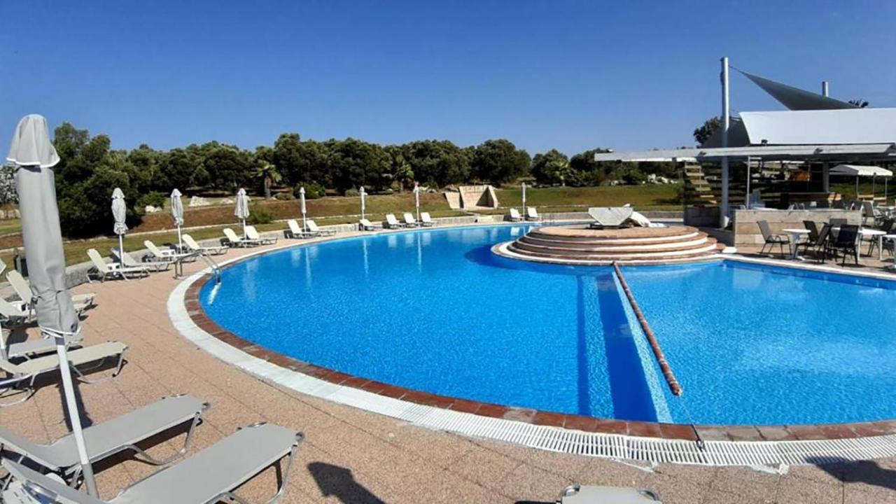 Olia Sea View Shared Pool Villa, Néa Fókaia Dış mekan fotoğraf