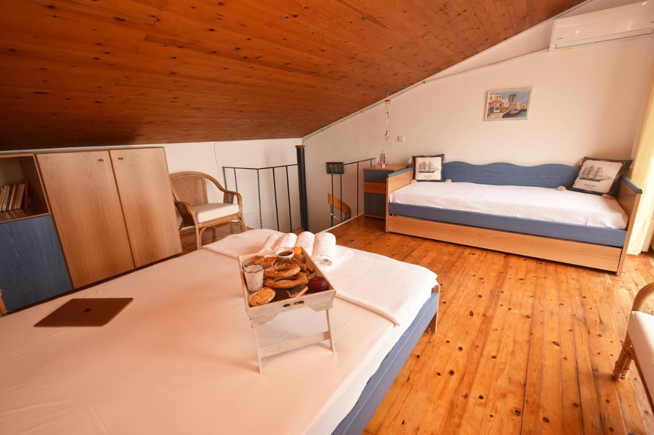 Olia Sea View Shared Pool Villa, Néa Fókaia Dış mekan fotoğraf