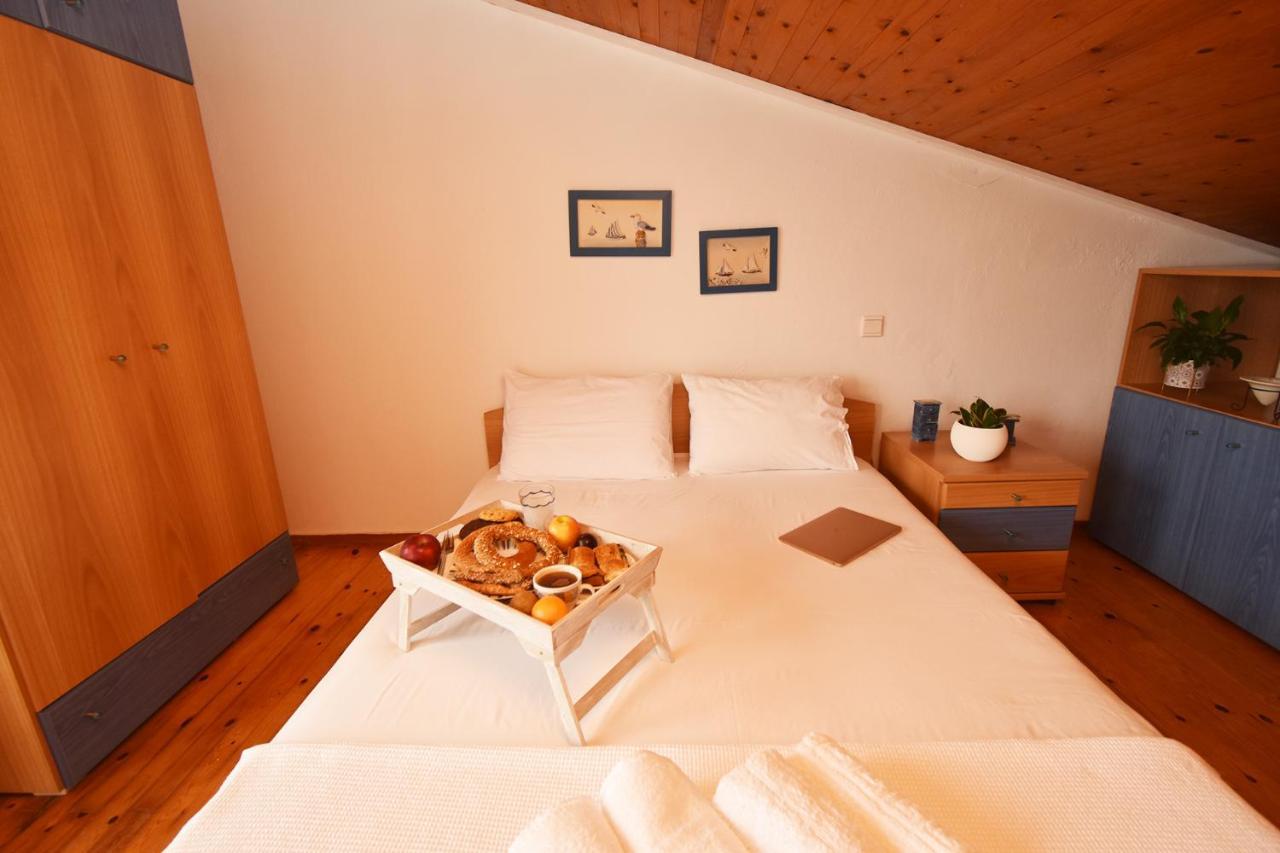 Olia Sea View Shared Pool Villa, Néa Fókaia Dış mekan fotoğraf
